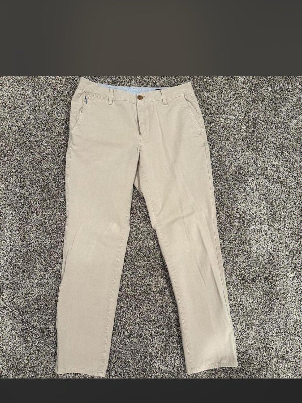 Bonobos Men's Cream and Tan Trousers - M 30x30